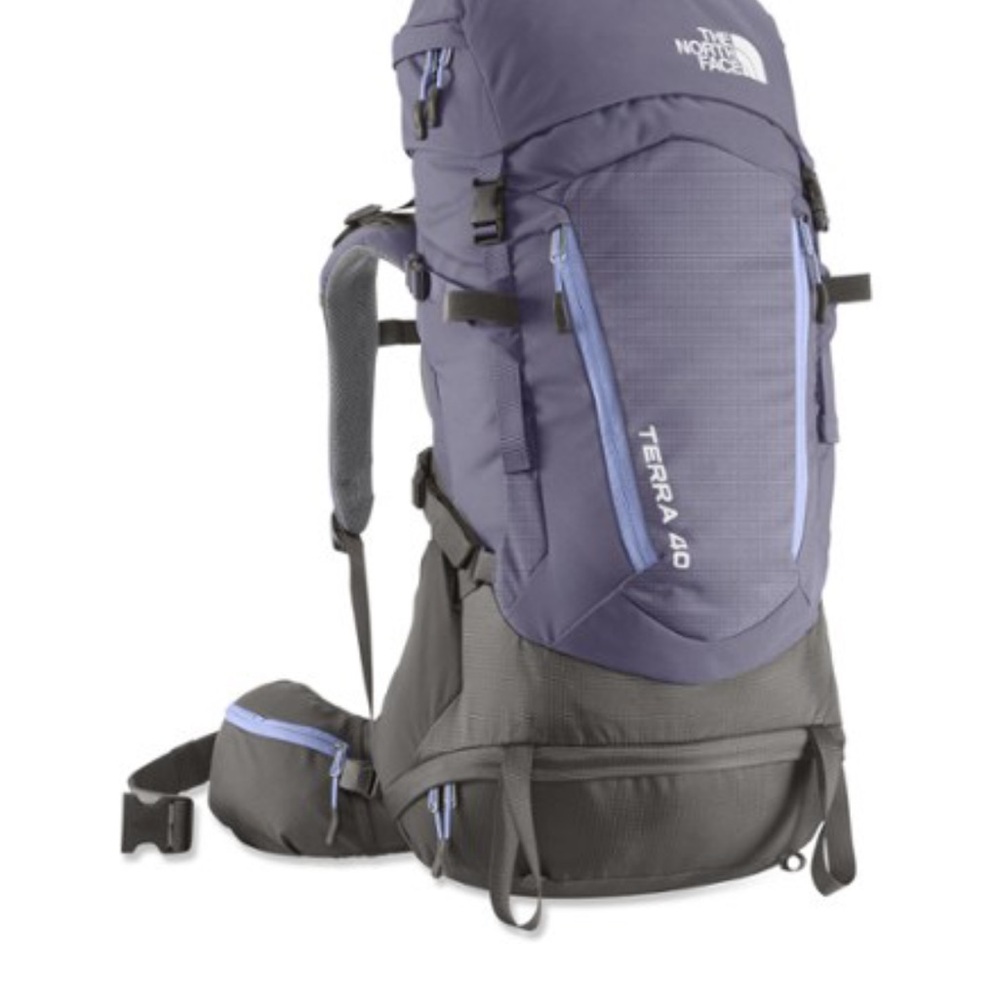The North Face Terra 40 Backpack in Blue and Black